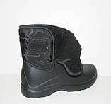 Чорні короткі чобітки пінка ЕВА на липучці 36 37 38 Україна, фото 4