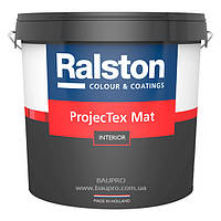 Краска RALSTON Projec Tex Matt W матовая паропроницаемая для внутренних работ, 10 л