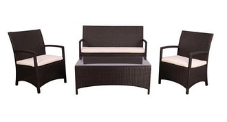 Комплект меблів Bavaro з ротанга Elit, Brown, тканина A13815