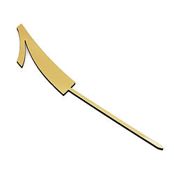 Топпер зі стразами Цифра 1 срібло