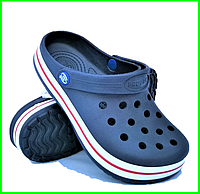 Женские Тапочки CROC$ Синие Кроксы Шлёпки Сланцы (размеры: 36,39)