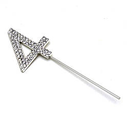 Топпер зі стразами Цифра 4 золото