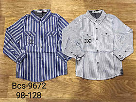 Сорочка для хлопчиків оптом, Glo-story, 98-128 см,  № BCS-9672