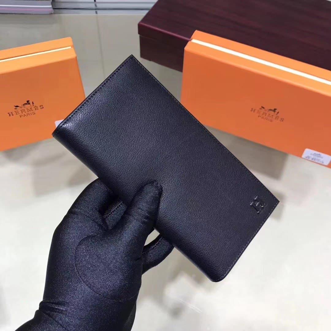 Чоловічий чорний Клатч Hermes