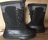 Зимові чоловічі чоботи на калоші з ПВХ. Шнурок.Вставка.Розмір 46 (комбік: калоша пвх + латавка), фото 2