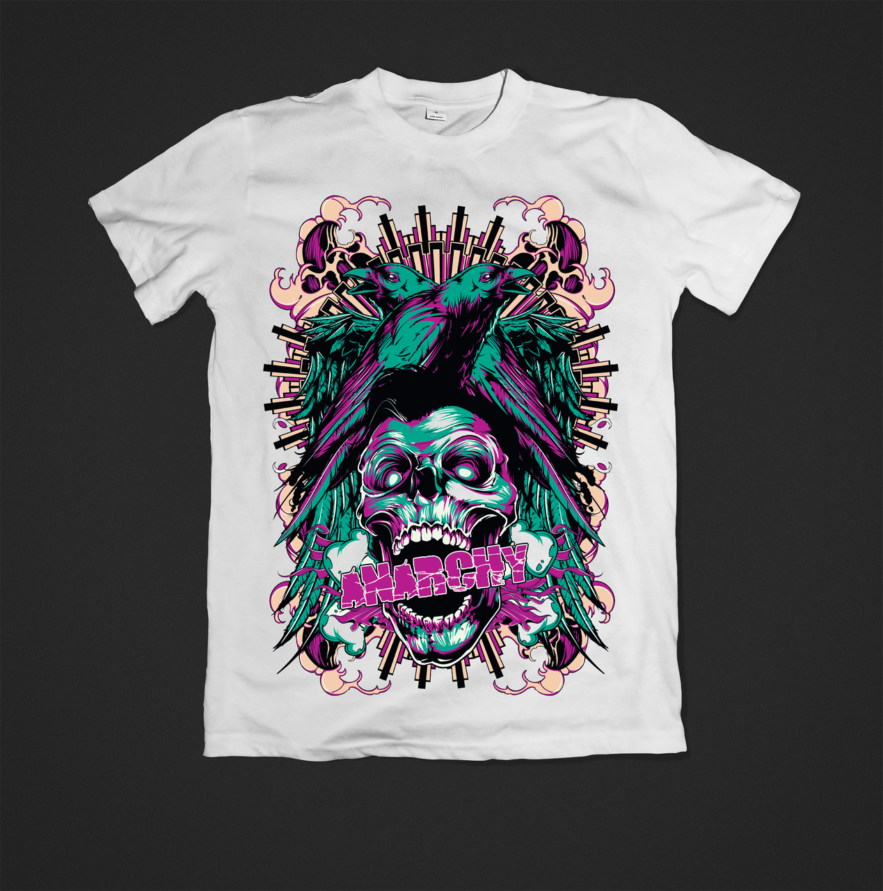 Футболка YOUstyle Anarchy 0602 XXL White, фото 1