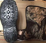 Зимові чоловічі чоботи на калоші з ПВХ. Шнурок.Вставка.Розмір 46 (комбік: калоша пвх + латавка), фото 4