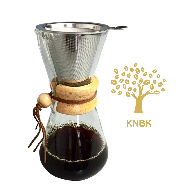 Кемекс для кави з багаторазовим фільтром Chemex на 4 чашки (550/600 мл), фото 1