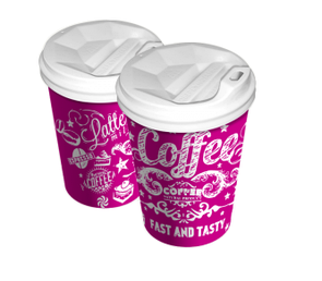 Стакан 340 мл "Fast & Tasty" рожевий