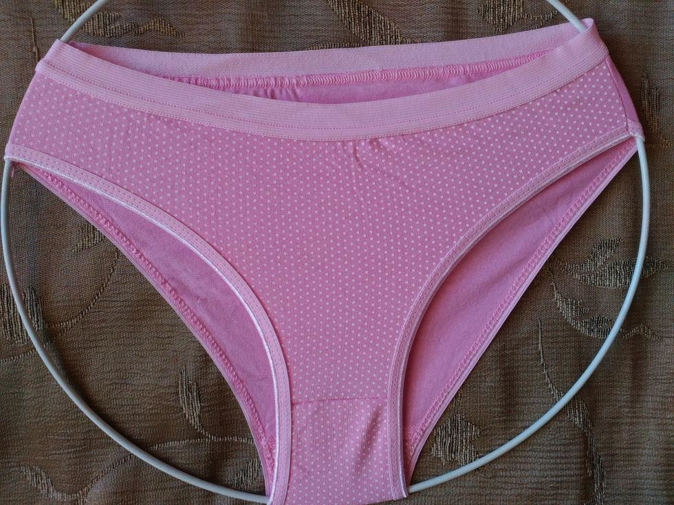 Фіолетові труси 44 розмір, зі вставками мережива, 95% cottone, 5% спандекс, фото 1