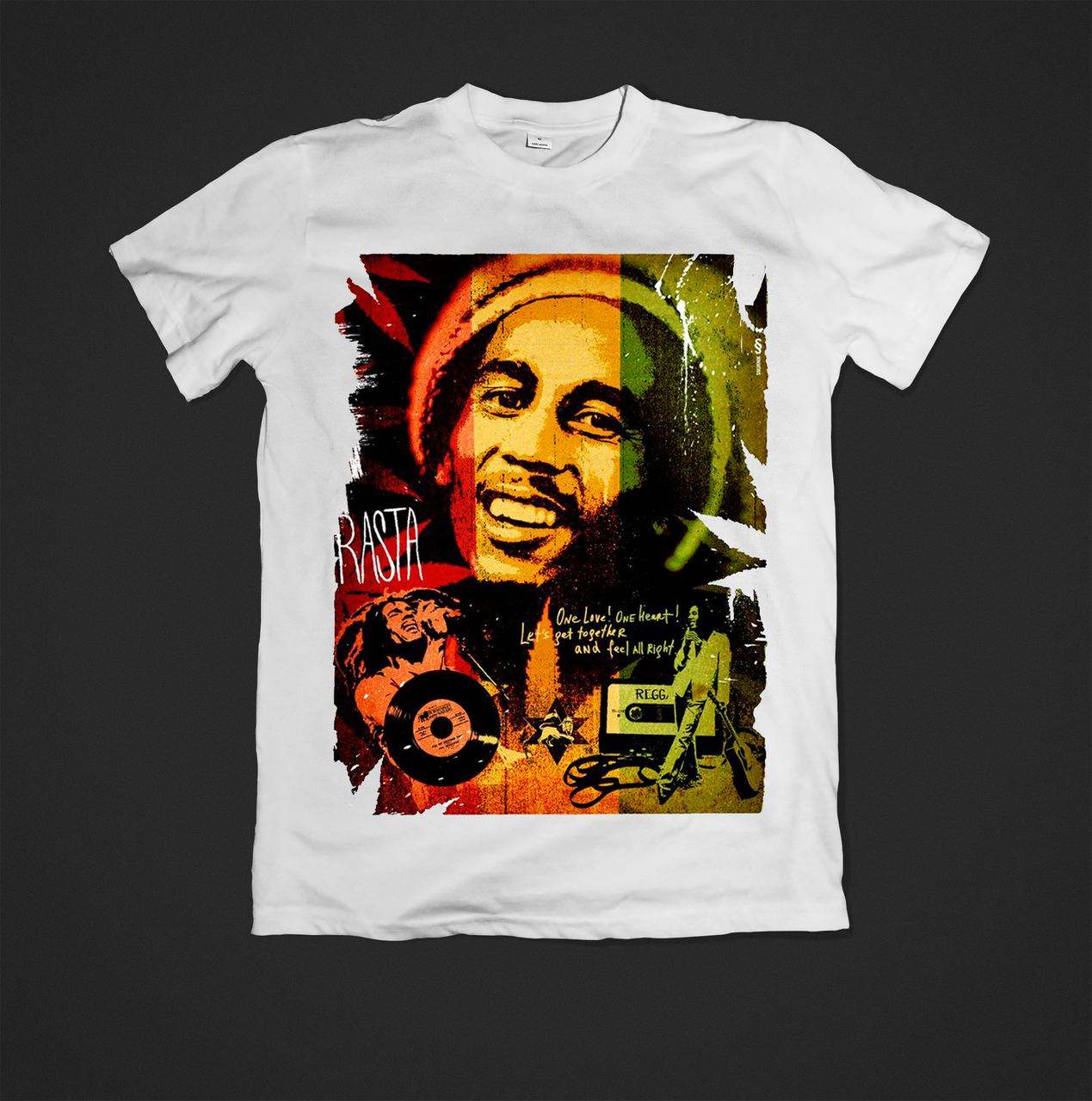 Футболка чоловіча з принтом Bob Marley