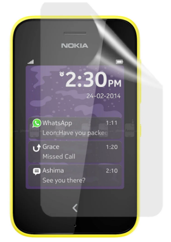 Гідрогелева захисна плівка на Nokia Asha 230 на весь екран прозора