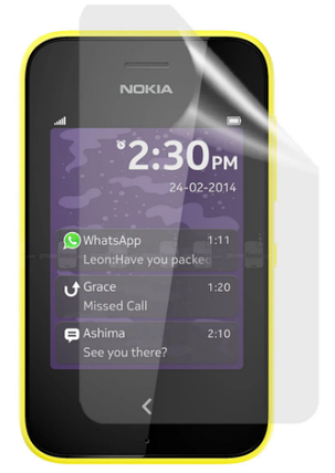Гідрогелева захисна плівка на Nokia Asha 230 на весь екран прозора, фото 2