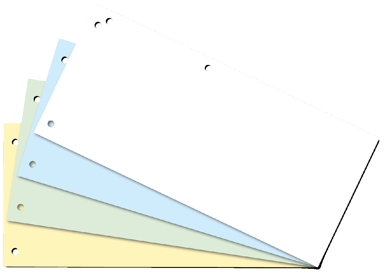 Розділювач, 10,5х23 см (100 шт.), Картон, асорті Buromax