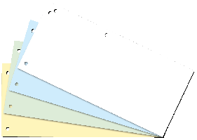 Розділювач, 10,5х23 см (100 шт.), Картон, асорті Buromax