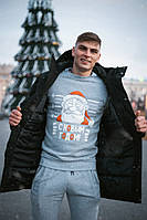 Світшот Intruder Новорічний світло-сірий