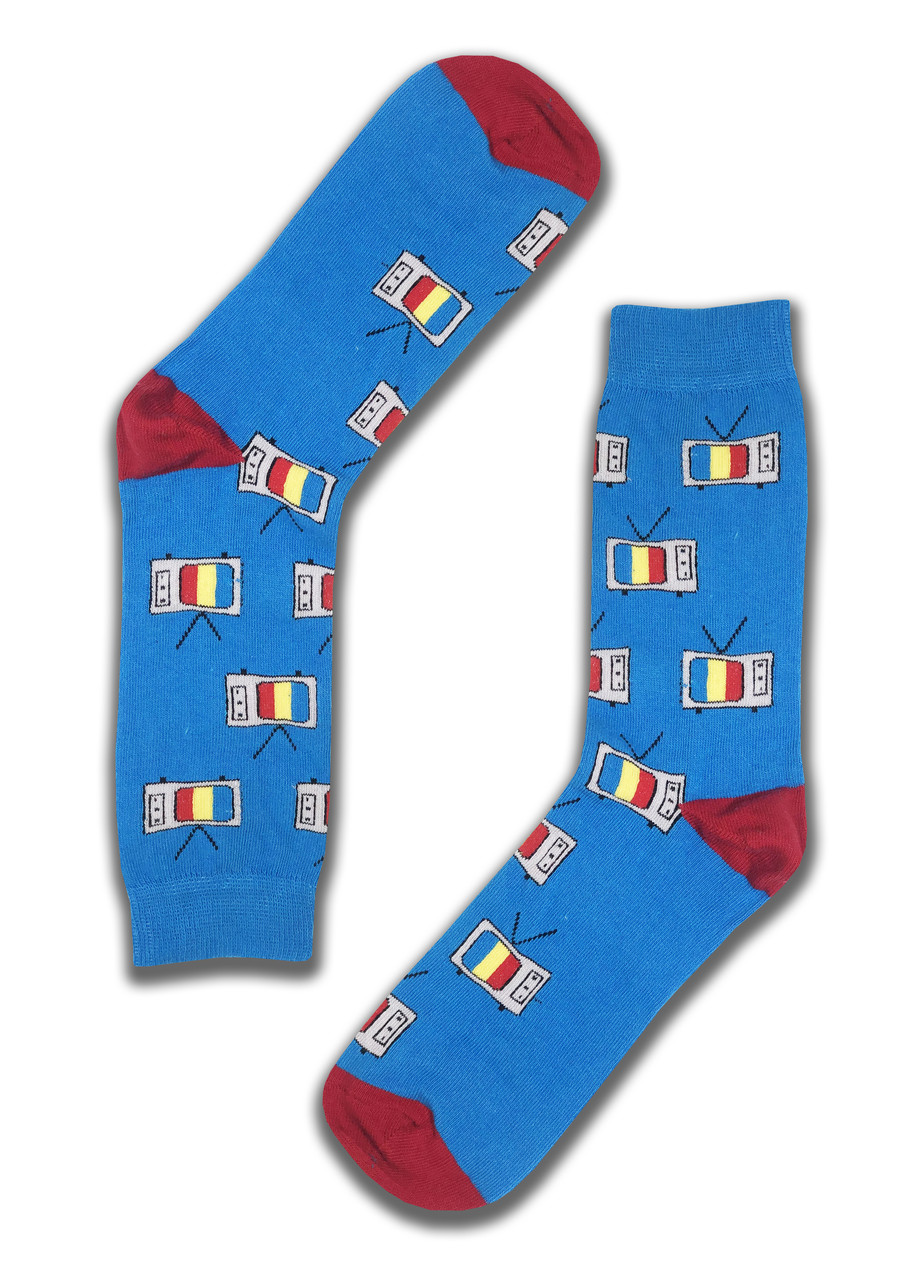 Шкарпетки Neseli TV сині , One size (37-42)