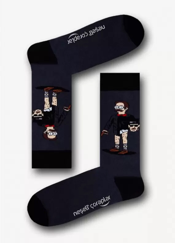Шкарпетки Neseli Нед Хайзенберг темні , One size (37-42)