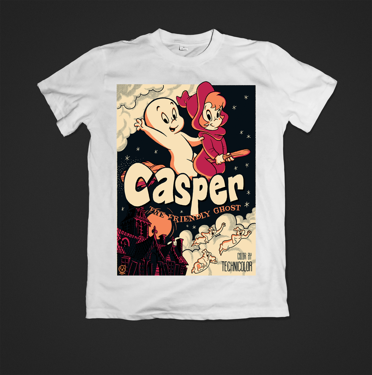 Футболка жіноча з веселим принтом Casper, фото 1