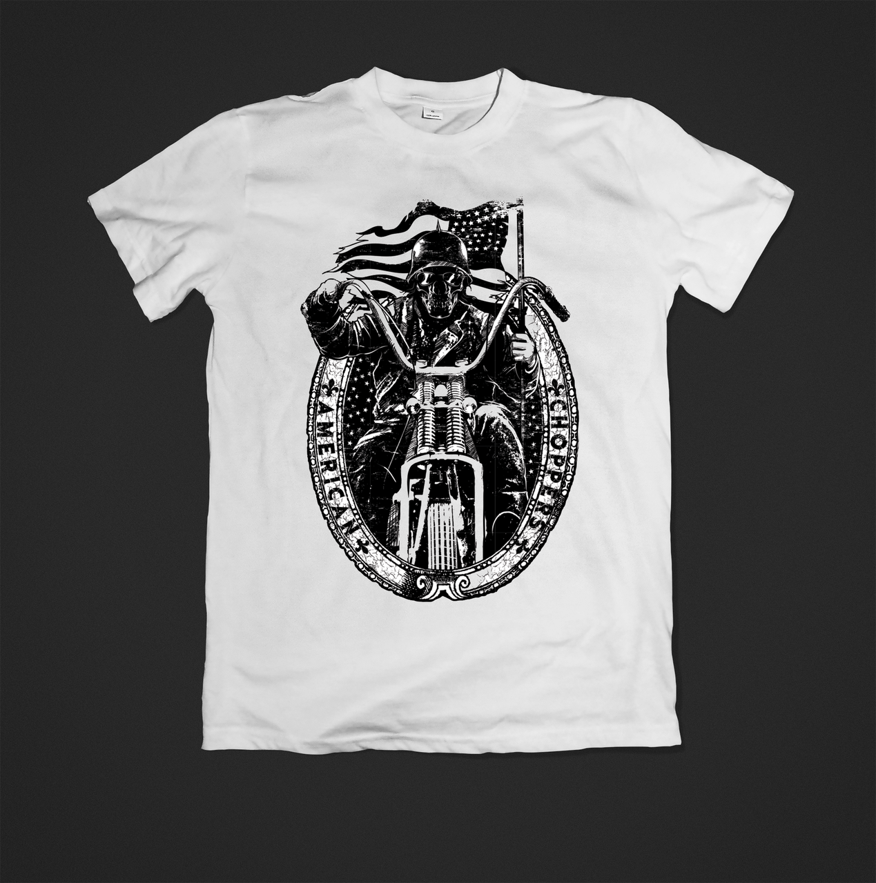 Футболка YOUstyle Chopper 0611 XS White, фото 1