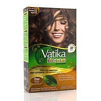 Vatika Hair Colour Powder, фарба на основі хни 5.5 Махагон, 60 г (6 пакетиків по 10 г)