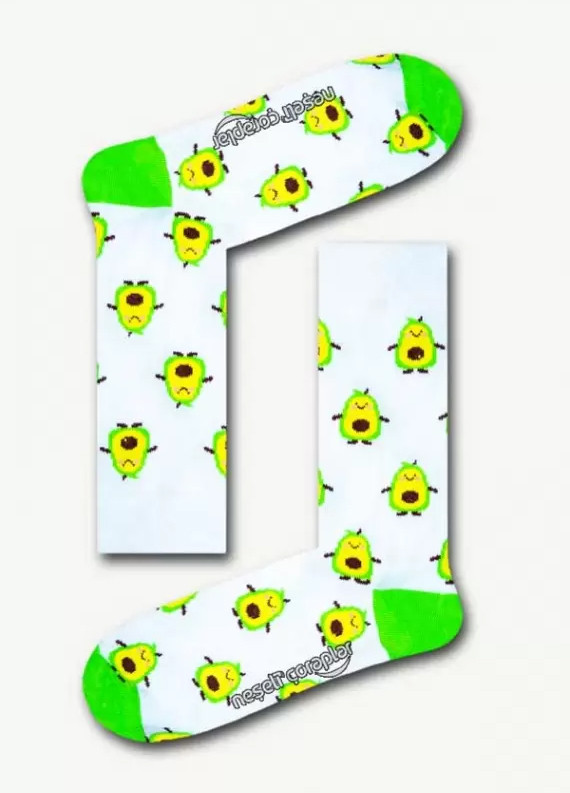 Шкарпетки Neseli Авокадо з ніжками, One size (37-42)