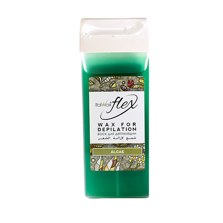 Віск для депіляції у картриджі Водорості FLEX ItalWax відсутня липкість на шкірі після депіляції., фото 1