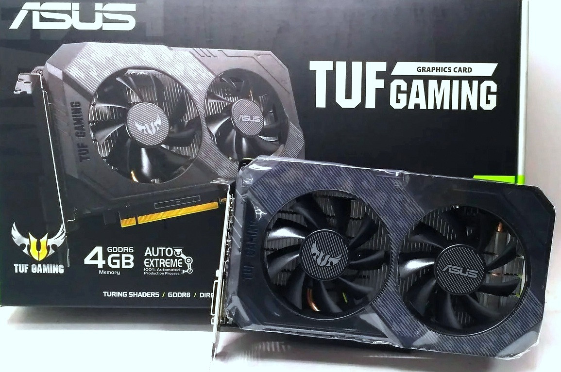 Відеокарта ASUS TUF Gaming GeForce GTX 1650 OC Edition 4GB GDDR6 (TUF-GTX1650-O4GD6-GAMING) Новая!