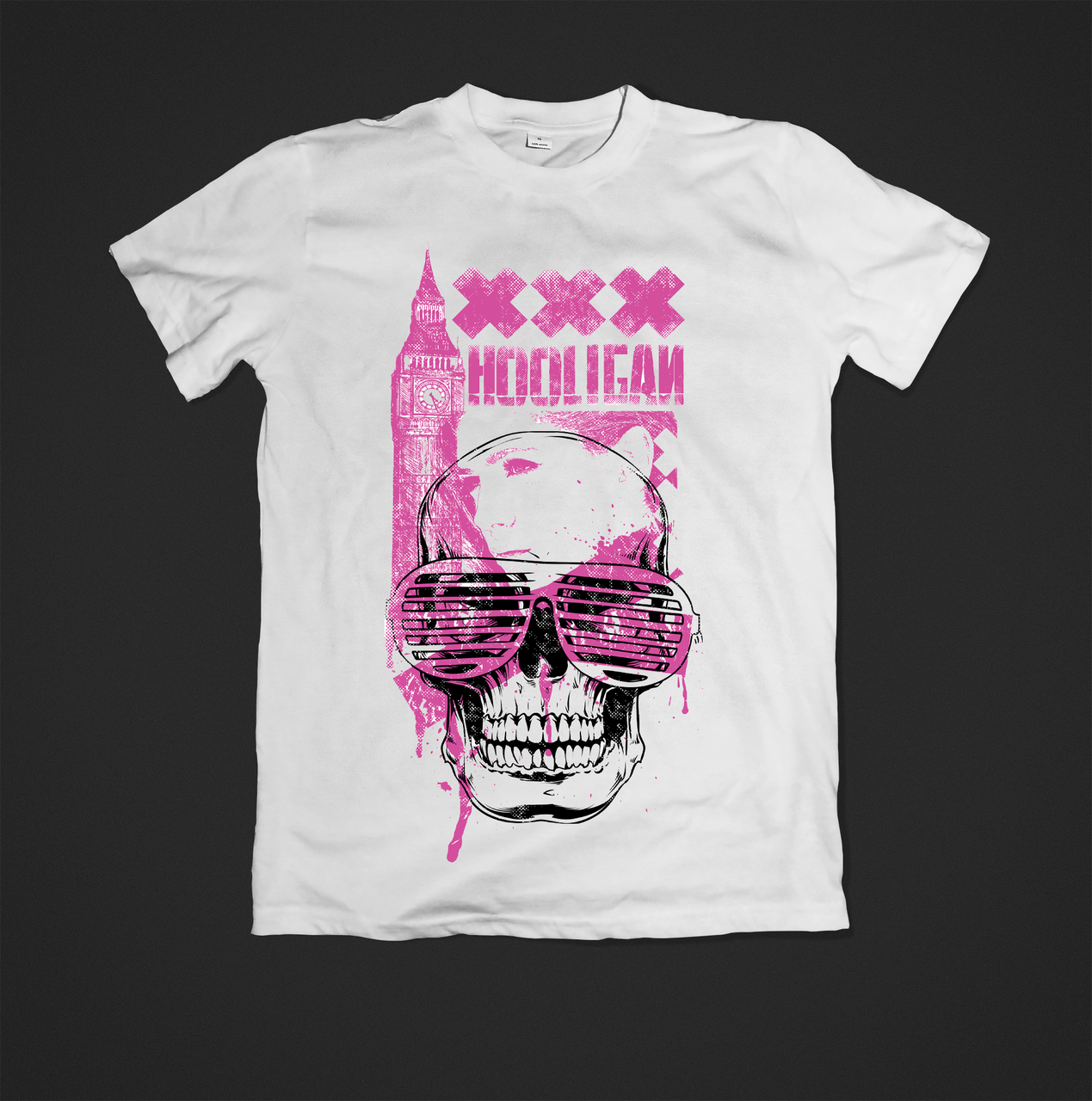 Футболка YOUstyle Hooligan 0619 M White, фото 1