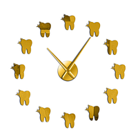 Часы в стоматологическую клинику Золотистый, 50 - 90 см
