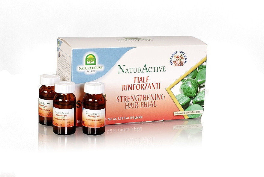 Комплекс для зміцнення волосся з малахітом Natura House Natur Active 10мл №10