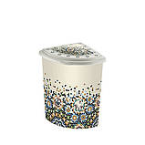 Кошик для білизни кутова пластикова Еліф (Elif) Птиця (Bird). 40х53х55., фото 2