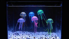 Декор для акваріума силіконова Медуза 5см