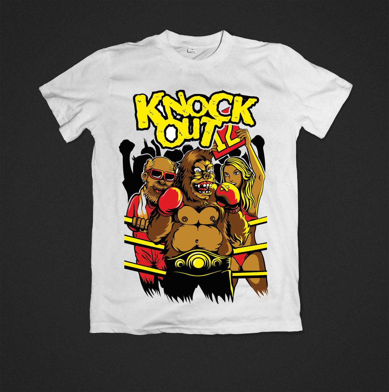 Футболка YOUstyle Knock Out 0625 XXXL White