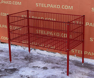 Кошик для розпродаж, проми кошик 120х60х85 см., червоний, Б/у