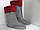 Утеплювач вставка в дитячі гумові чоботи для дівчинки з 33/34 р. з червоним флісовим закотом, фото 2