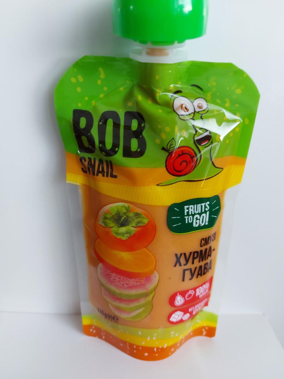 Смузі SNAIL BOB (Боб Снейл), хурма + гуава, 120 г