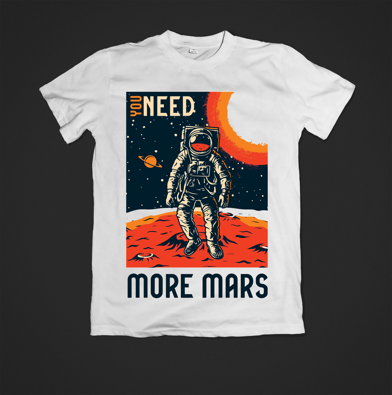 Футболка чоловіча з принтом Mars, фото 1