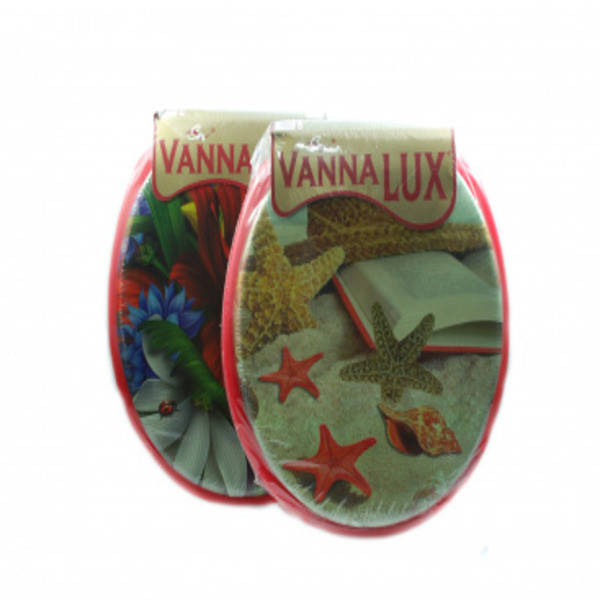 

Крышка для унитаза мягкая,рисунок в ассортименте VANNALUX
