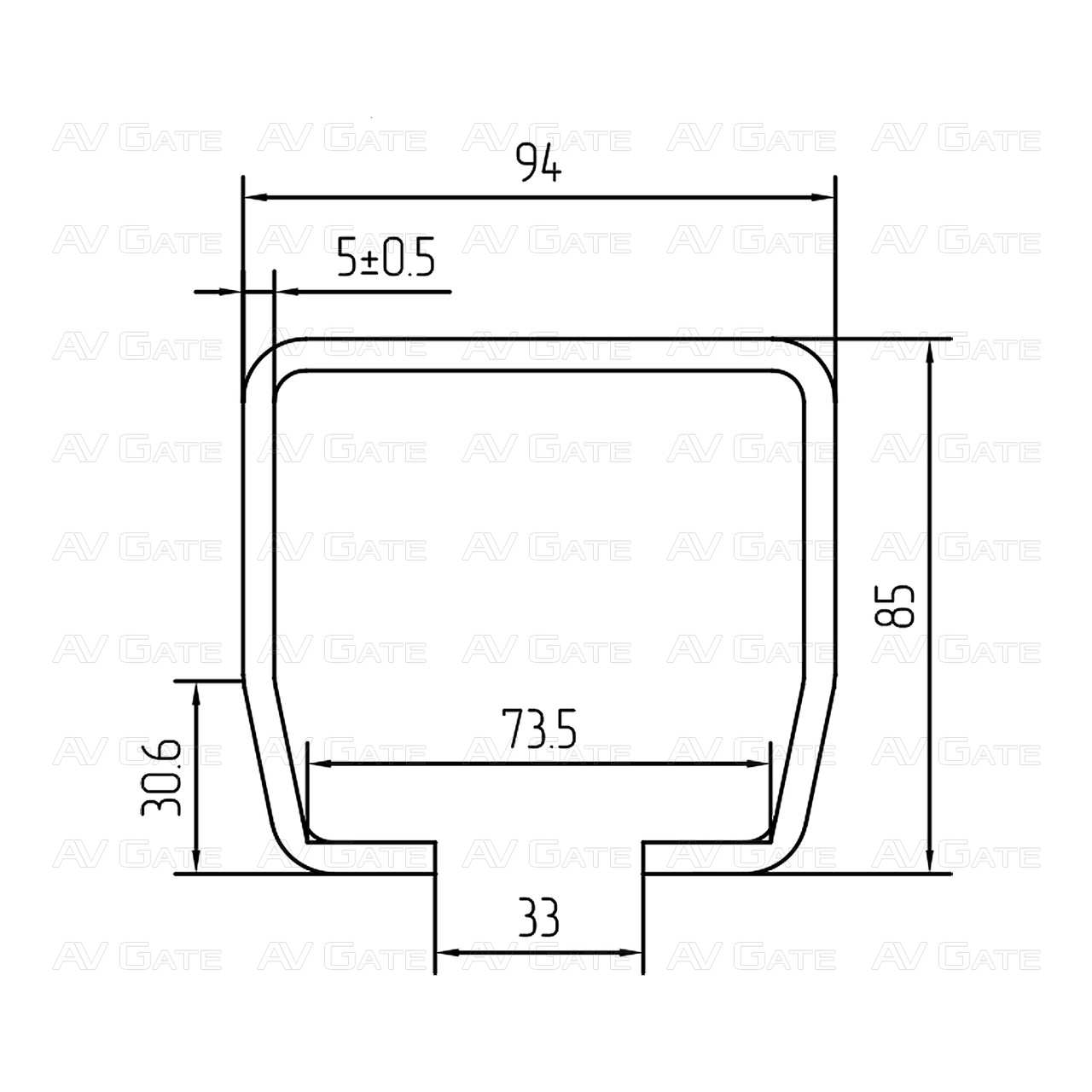 Шина направляющая оцинкованная Alutech SG.02.001.A (длина 6 м) - фото 3 - id-p983963786