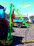 Кран-маніпулятор «Hermes 1000» для Біг-Бегів до тракторів МТЗ, з стрілою 4,3 м, вантажі до 1000 кг, фото 2