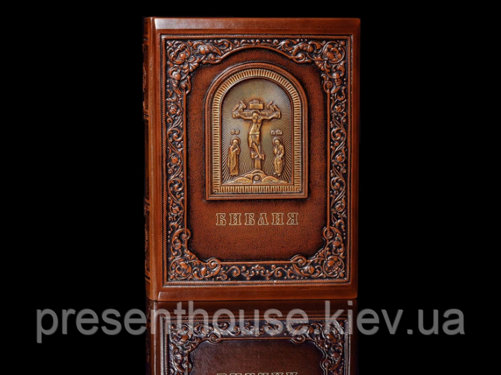 Книга шкіряна Біблія з гравюрами Гюстава Доре, фото 1