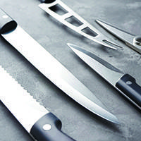 Ножі кухонні, консервні, ножиці кухонні