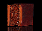 Книга шкіряна Біблія у 3-х томах з ілюстраціями, фото 2