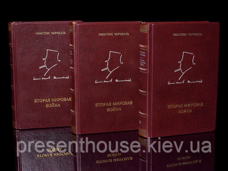 Книга шкіряна Книга Черчіль. Друга світова війна