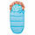 Дитячий конверт для коляски, санчат 4 в 1 Springos SB0015 Sky Blue, фото 7