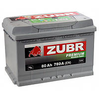Аккумулятор автомобильный ZUBR Premium 6СТ-80 АзЕ 780A Белорусь (R+)