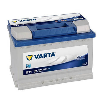 Автомобільний акумулятор Varta Blue Dynamic 74Ah/680 R+. Автомобільний (ВАРТА) АКБ Чехія