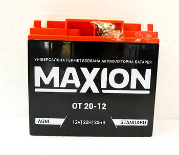 Акумулятор промисловий MAXION 12V 20 Ah