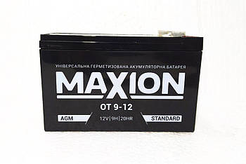Акумулятор промисловий MAXION 12V 9Ah